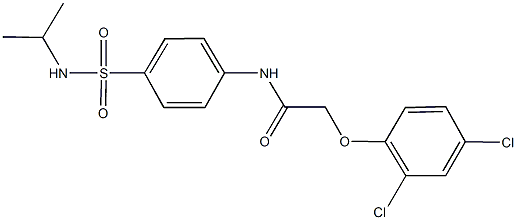 2-(2,4-dichlorophenoxy)-N-{4-[(isopropylamino)sulfonyl]phenyl}acetamide Struktur