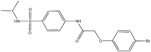 2-(4-bromophenoxy)-N-{4-[(isopropylamino)sulfonyl]phenyl}acetamide Struktur