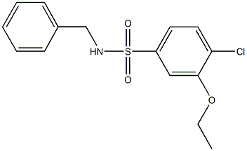 N-benzyl-4-chloro-3-ethoxybenzenesulfonamide Struktur