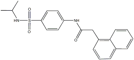 N-{4-[(isopropylamino)sulfonyl]phenyl}-2-(1-naphthyl)acetamide Struktur