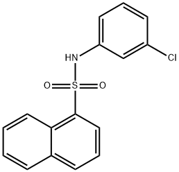 N-(3-chlorophenyl)-1-naphthalenesulfonamide Struktur