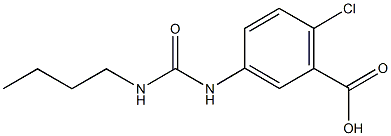 5-{[(butylamino)carbonyl]amino}-2-chlorobenzoic acid Struktur