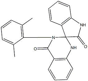 3'-(2,6-dimethylphenyl)-1,2',3,3'-tetrahydrospiro[2H-indole-3,2'-quinazoline]-2,4'(1'H)-dione Struktur