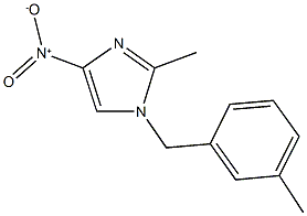 4-nitro-2-methyl-1-(3-methylbenzyl)-1H-imidazole Struktur