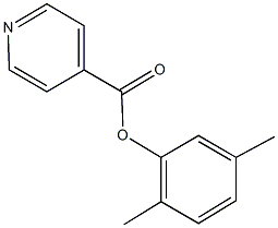 2,5-dimethylphenyl isonicotinate Struktur