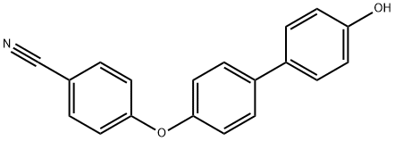 4-[(4'-hydroxy[1,1'-biphenyl]-4-yl)oxy]benzonitrile Struktur