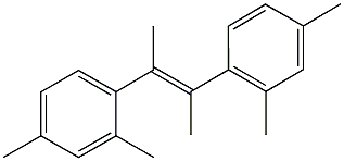 1-[2-(2,4-dimethylphenyl)-1-methyl-1-propenyl]-2,4-dimethylbenzene Struktur