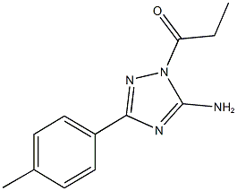 3-(4-methylphenyl)-1-propionyl-1H-1,2,4-triazol-5-ylamine Struktur