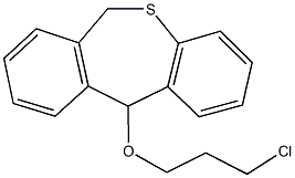 3-chloropropyl 6,11-dihydrodibenzo[b,e]thiepin-11-yl ether Struktur