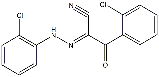 3-(2-chlorophenyl)-2-[(2-chlorophenyl)hydrazono]-3-oxopropanenitrile Struktur