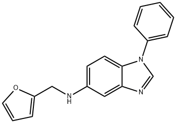 N-(2-furylmethyl)-N-(1-phenyl-1H-benzimidazol-5-yl)amine Struktur