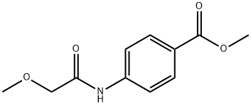 methyl 4-[(methoxyacetyl)amino]benzoate Struktur