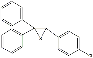 3-(4-chlorophenyl)-2,2-diphenylthiirane Struktur