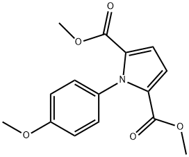 dimethyl 1-(4-methoxyphenyl)-1H-pyrrole-2,5-dicarboxylate Struktur