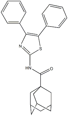 N-(4,5-diphenyl-1,3-thiazol-2-yl)-1-adamantanecarboxamide Struktur