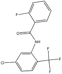 N-[5-chloro-2-(trifluoromethyl)phenyl]-2-fluorobenzamide Struktur