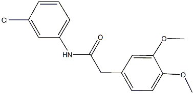 N-(3-chlorophenyl)-2-(3,4-dimethoxyphenyl)acetamide Struktur