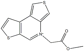 4-(2-methoxy-2-oxoethyl)dithieno[3,4-b:3,2-d]pyridin-4-ium Struktur