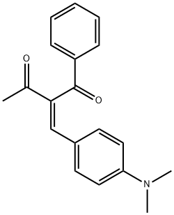 2-[4-(dimethylamino)benzylidene]-1-phenyl-1,3-butanedione Struktur