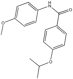 4-isopropoxy-N-(4-methoxyphenyl)benzamide Struktur