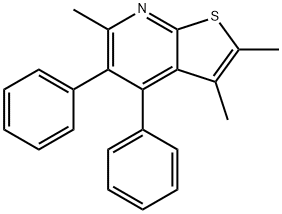 2,3,6-trimethyl-4,5-diphenylthieno[2,3-b]pyridine Struktur