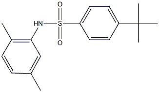 4-tert-butyl-N-(2,5-dimethylphenyl)benzenesulfonamide Struktur