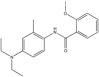 N-[4-(diethylamino)-2-methylphenyl]-2-methoxybenzamide Struktur