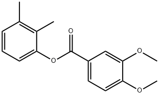 2,3-dimethylphenyl 3,4-dimethoxybenzoate Struktur