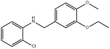 N-(2-chlorophenyl)-N-(3-ethoxy-4-methoxybenzyl)amine Struktur