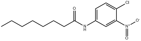 N-{4-chloro-3-nitrophenyl}octanamide Struktur