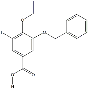 3-(benzyloxy)-4-ethoxy-5-iodobenzoic acid Struktur