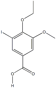 4-ethoxy-3-iodo-5-methoxybenzoic acid Struktur