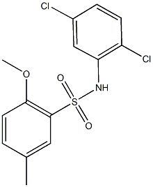 N-(2,5-dichlorophenyl)-2-methoxy-5-methylbenzenesulfonamide Struktur