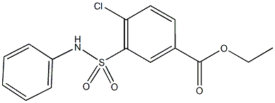 ethyl 3-(anilinosulfonyl)-4-chlorobenzoate Struktur