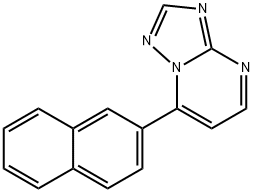 7-(2-naphthyl)[1,2,4]triazolo[1,5-a]pyrimidine Struktur