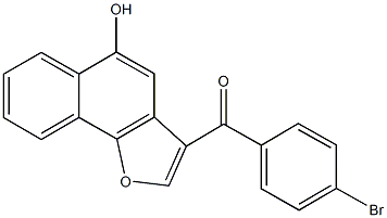 (4-bromophenyl)(5-hydroxynaphtho[1,2-b]furan-3-yl)methanone Struktur