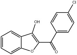 (4-chlorophenyl)(3-hydroxy-1-benzofuran-2-yl)methanone Struktur