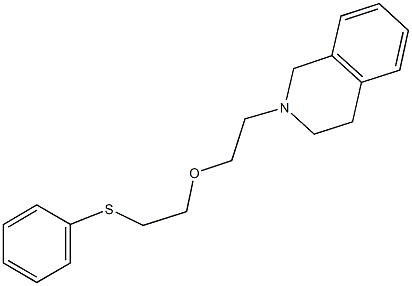 2-(3,4-dihydro-2(1H)-isoquinolinyl)ethyl 2-(phenylsulfanyl)ethyl ether Struktur