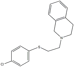 4-chlorophenyl 2-(3,4-dihydro-2(1H)-isoquinolinyl)ethyl sulfide Struktur