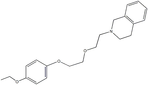 2-{2-[2-(4-ethoxyphenoxy)ethoxy]ethyl}-1,2,3,4-tetrahydroisoquinoline Struktur