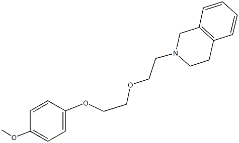 2-{2-[2-(4-methoxyphenoxy)ethoxy]ethyl}-1,2,3,4-tetrahydroisoquinoline Struktur