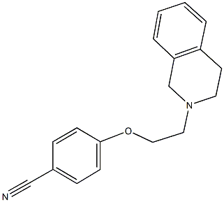 4-[2-(3,4-dihydro-2(1H)-isoquinolinyl)ethoxy]benzonitrile Struktur