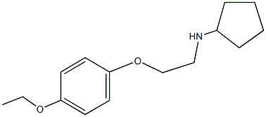 N-cyclopentyl-N-[2-(4-ethoxyphenoxy)ethyl]amine Struktur