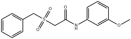 2-(benzylsulfonyl)-N-(3-methoxyphenyl)acetamide Struktur