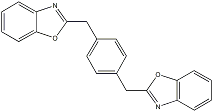 2-[4-(1,3-benzoxazol-2-ylmethyl)benzyl]-1,3-benzoxazole Struktur