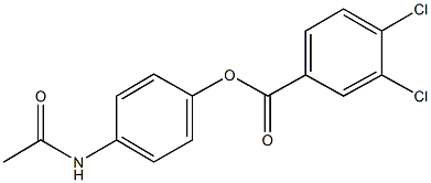 4-(acetylamino)phenyl 3,4-dichlorobenzoate Struktur