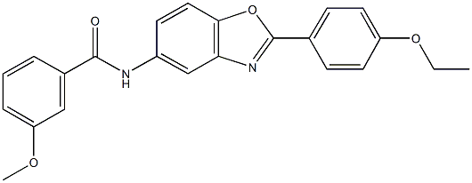 N-[2-(4-ethoxyphenyl)-1,3-benzoxazol-5-yl]-3-methoxybenzamide Struktur