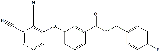 4-fluorobenzyl 3-(2,3-dicyanophenoxy)benzoate Struktur