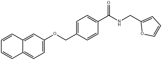 N-(2-furylmethyl)-4-[(2-naphthyloxy)methyl]benzamide Struktur