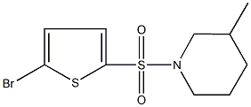 1-[(5-bromo-2-thienyl)sulfonyl]-3-methylpiperidine Struktur